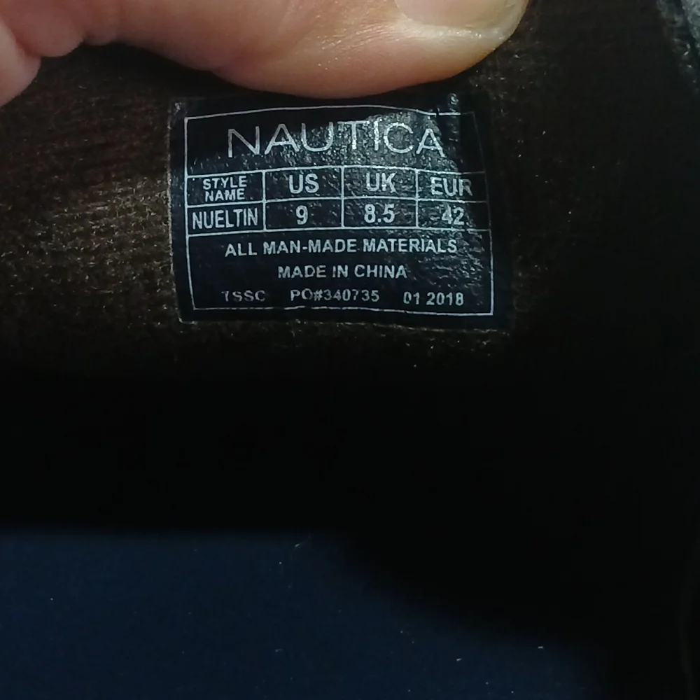Nautica Men's Dark Brown Nueltin Amaretto Boat/Deck Shoe Size US 9
